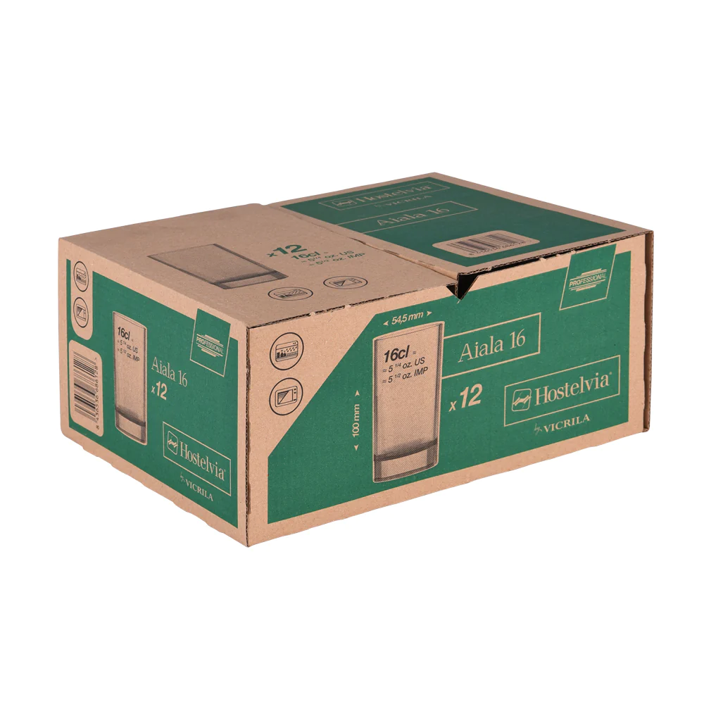 Boîte de 12 gobelets forme haute Aiala 16 cl Vicrila