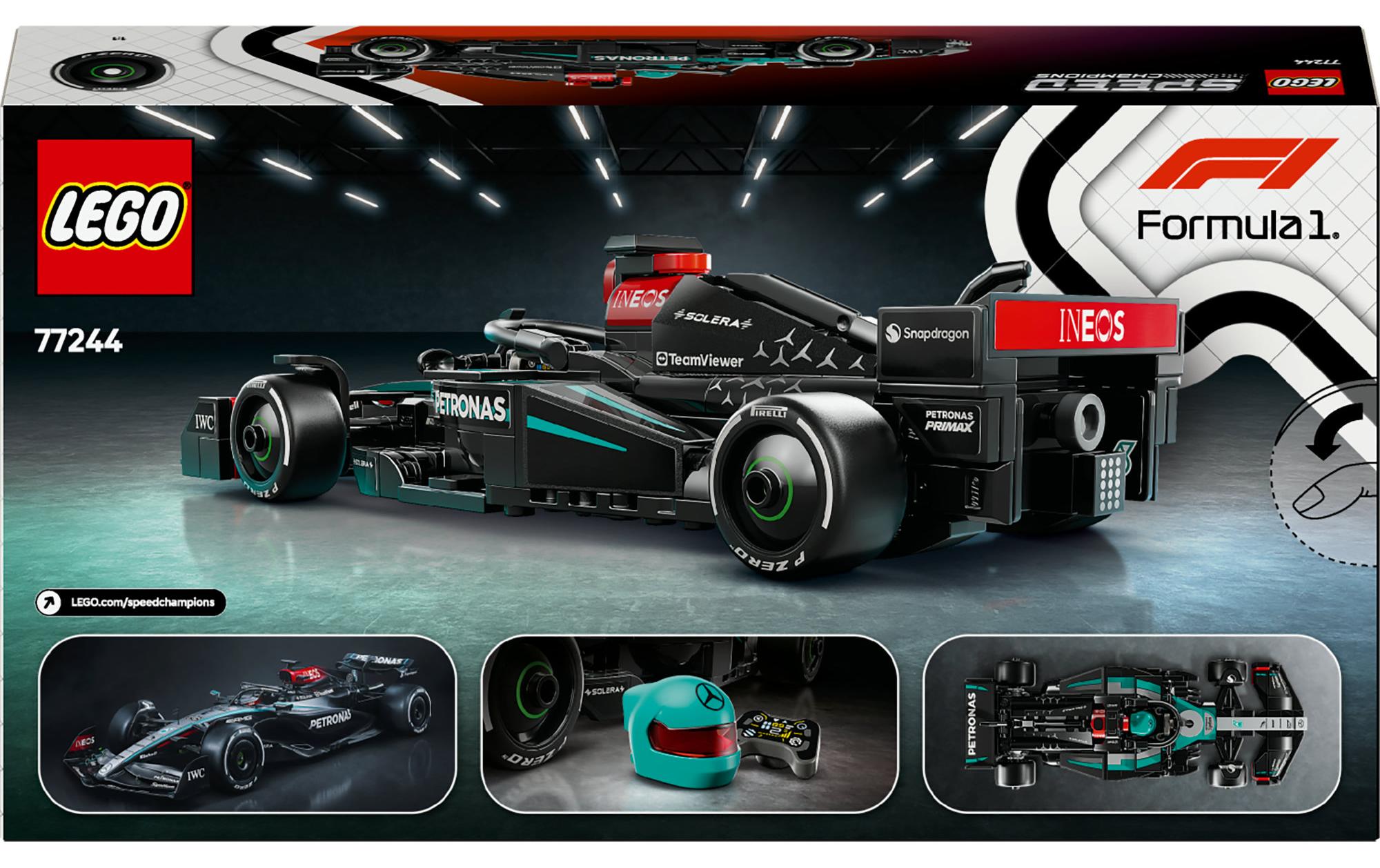 Speed Champions Mercedes-AMG F1 W15 Rennauto 77244Lego-Rennwagen F1 Team Auto zum Bauen und Spielen