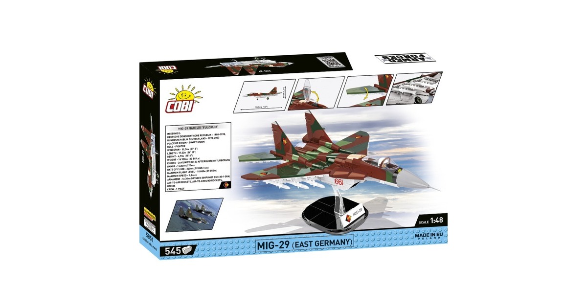COBIArmed Forces - MiG-29 (East Germany) Constructiespeelgoed  (Schaal 1:48)