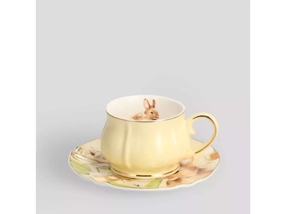 Tasse Avec Soucoupe Fenillabunny Moyen Multicolore 6 x 14.8