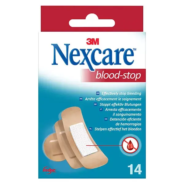 Nexcare Blood-Stop 14 curativos adesivos sortidos