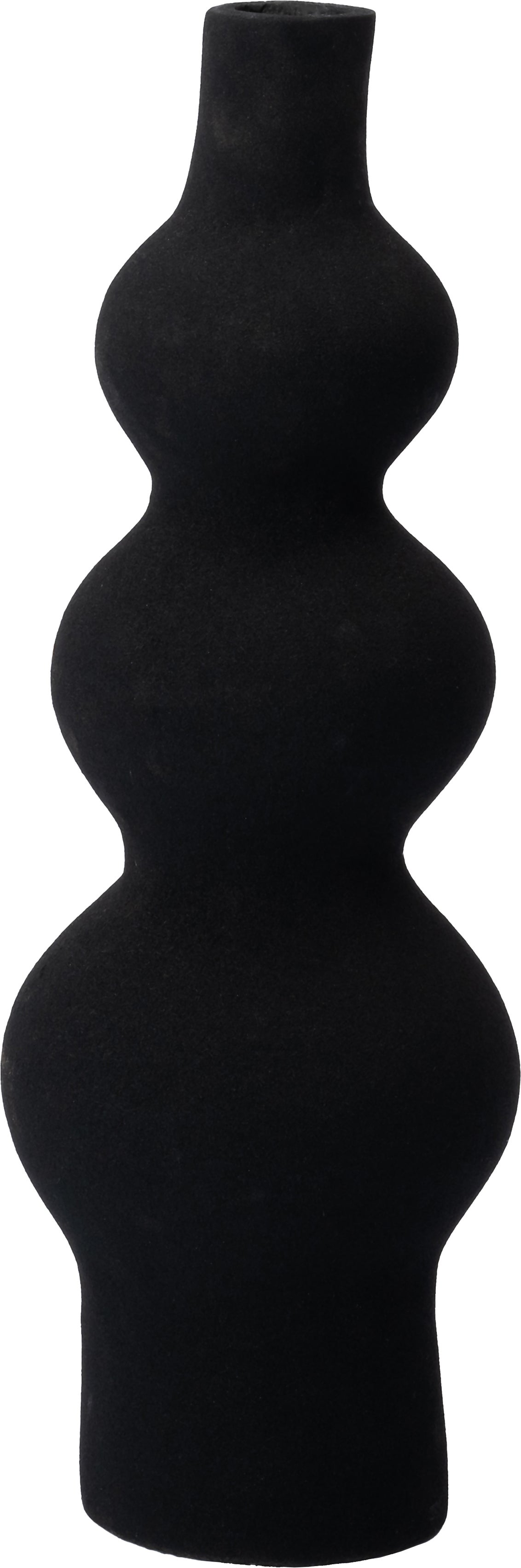 Intratuin vaas Rimou zwart D 13 H 42 cm