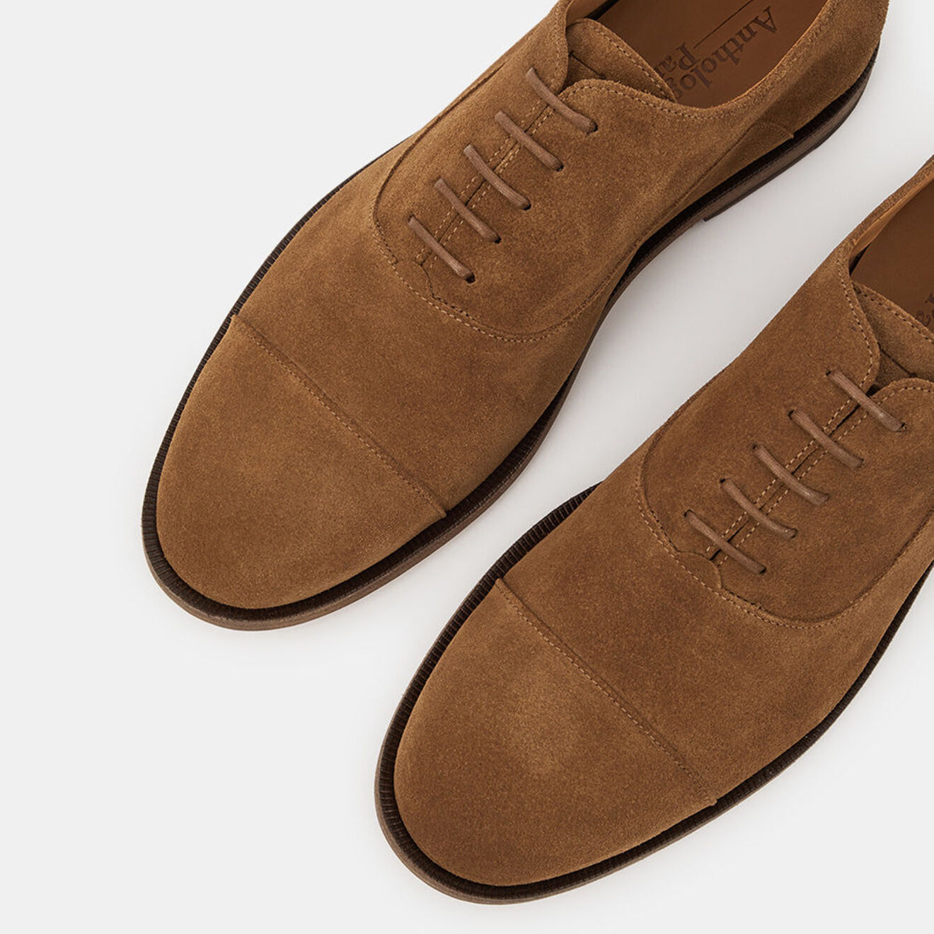 Anthology Richelieus en Velours de Cuir Perry marron
