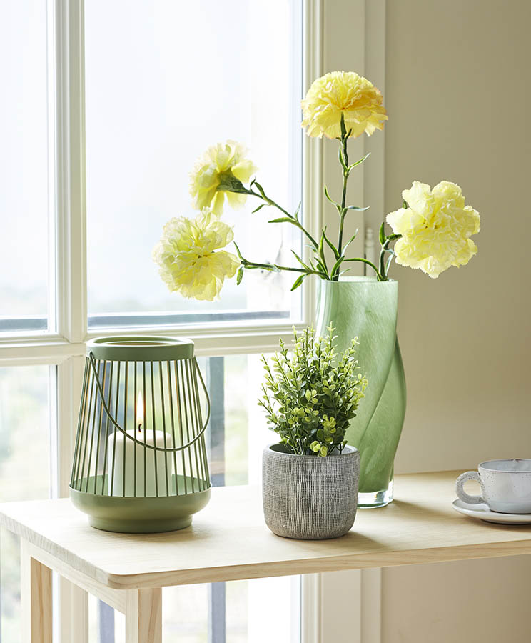 Nellik stilkblomst 63 cm gul