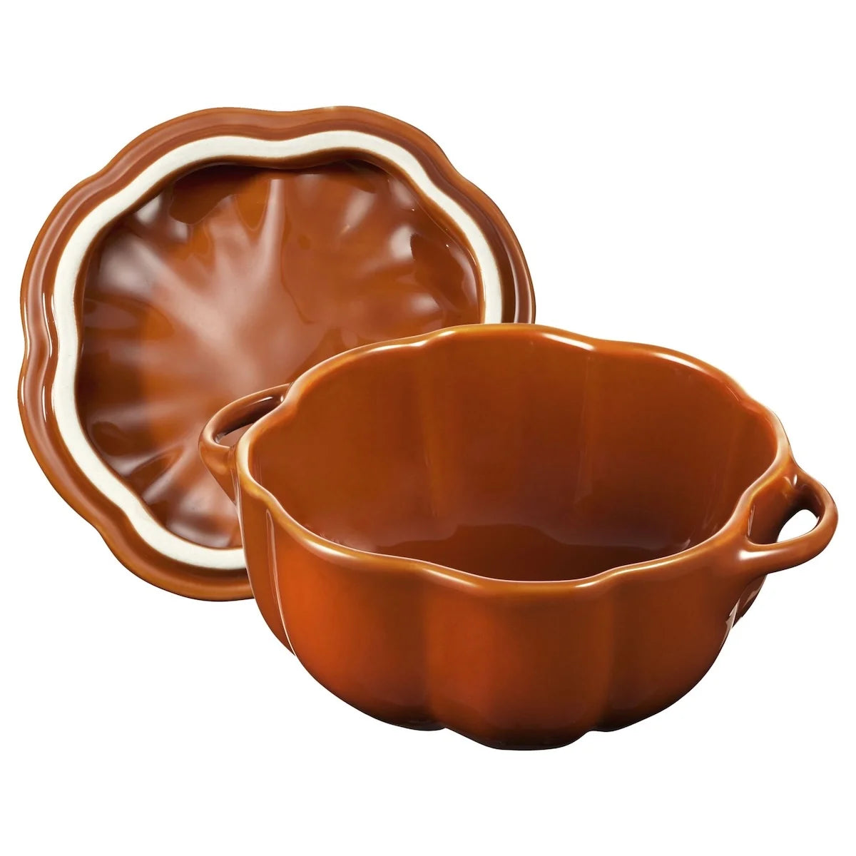 Staub Keramiek Pompoen Cocotte Kaneel 12cm / 0.5L