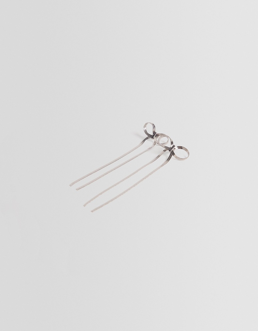 brincos pendentes de laço