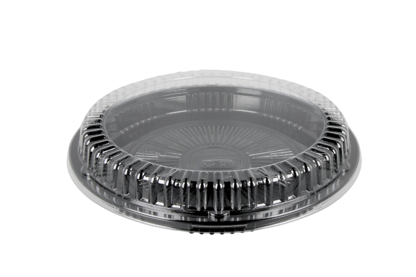 Sushi tray SY-54 + deksel rond Ø320mm Zwart