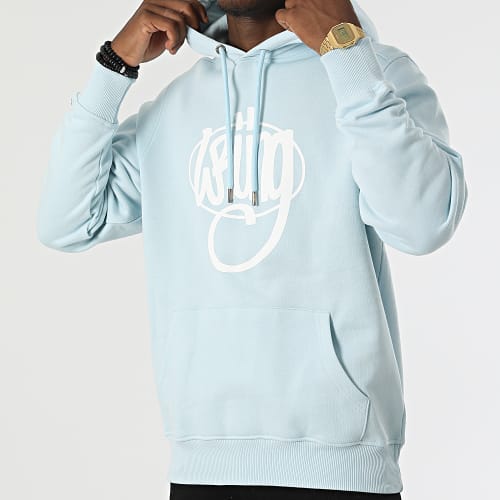 Sweat Capuche Essential Bleu Clair