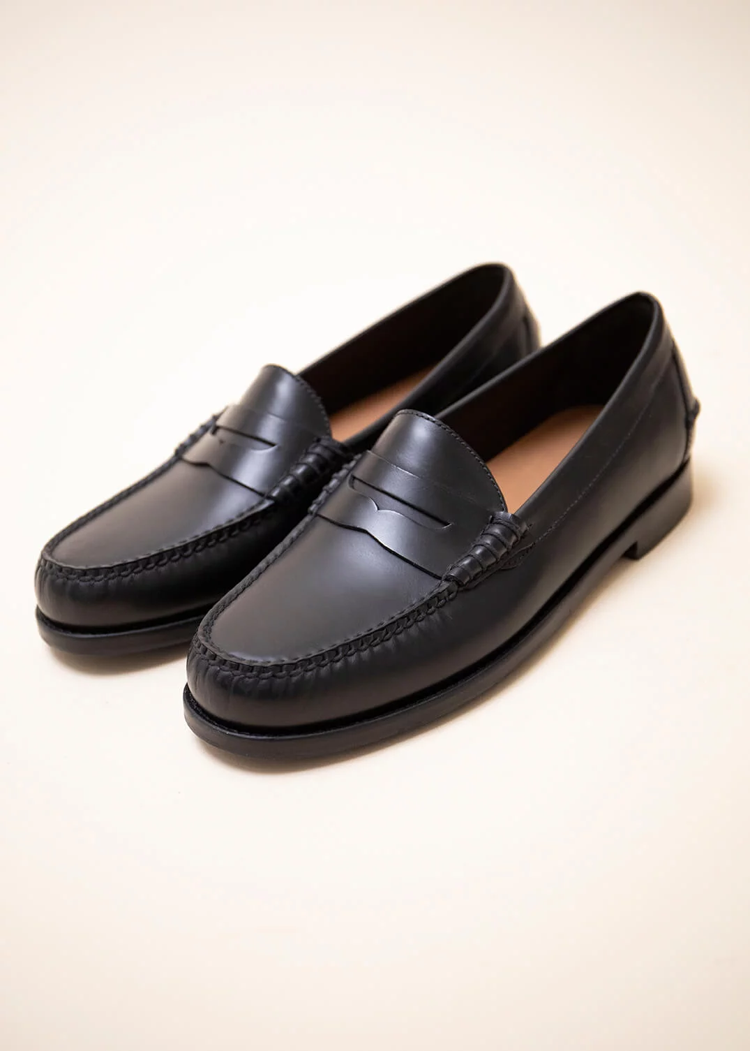 MOCASSIN U MOC II CUIR NOIR