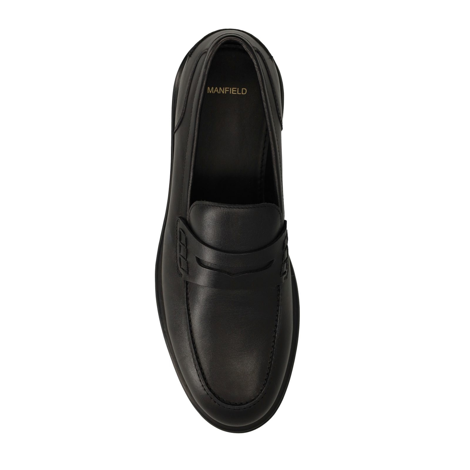 Zwarte leren loafers