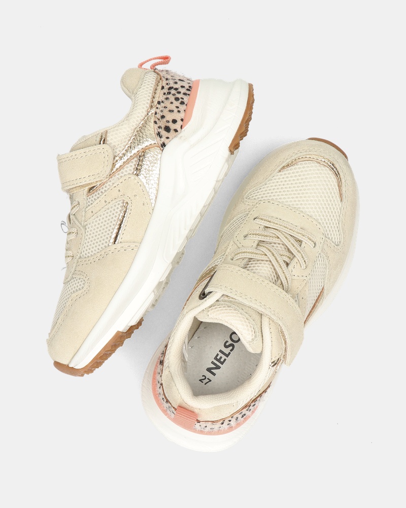 Nelson Kids Klittenbandschoenen  - beige