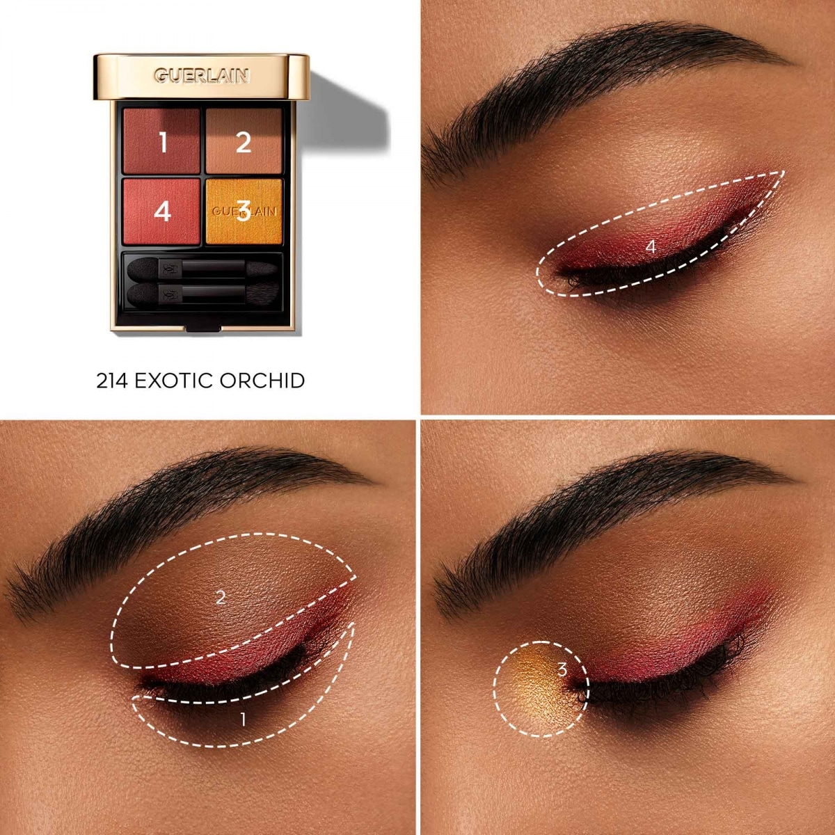 GUERLAIN Ombres G Ombres à Paupières 4 Couleurs