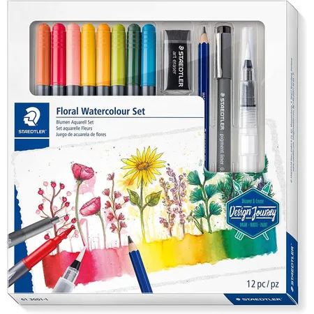 STAEDTLER® Blumen Aquarell Set