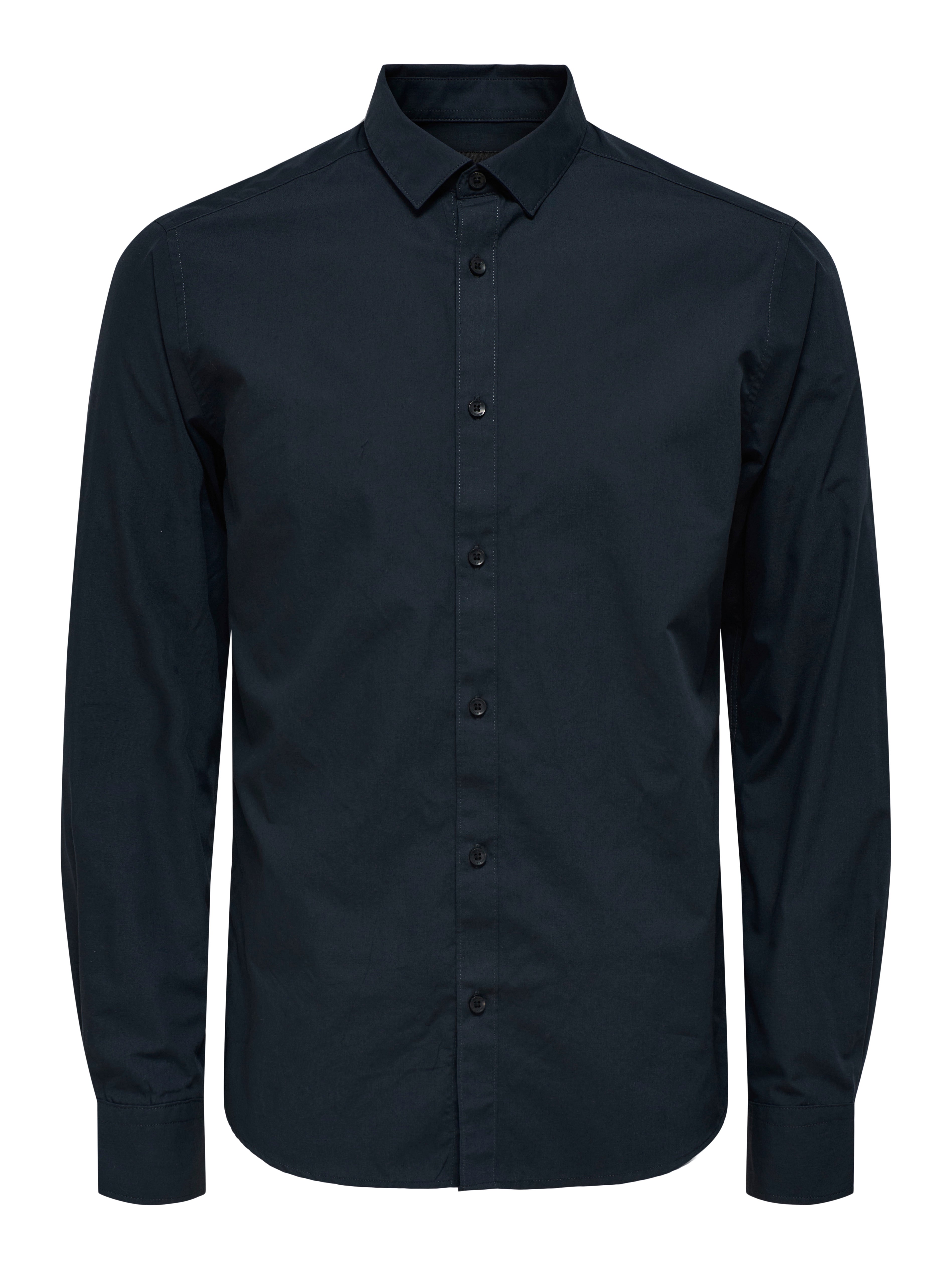 ONSSANE Popelin Hemd Dark Navy