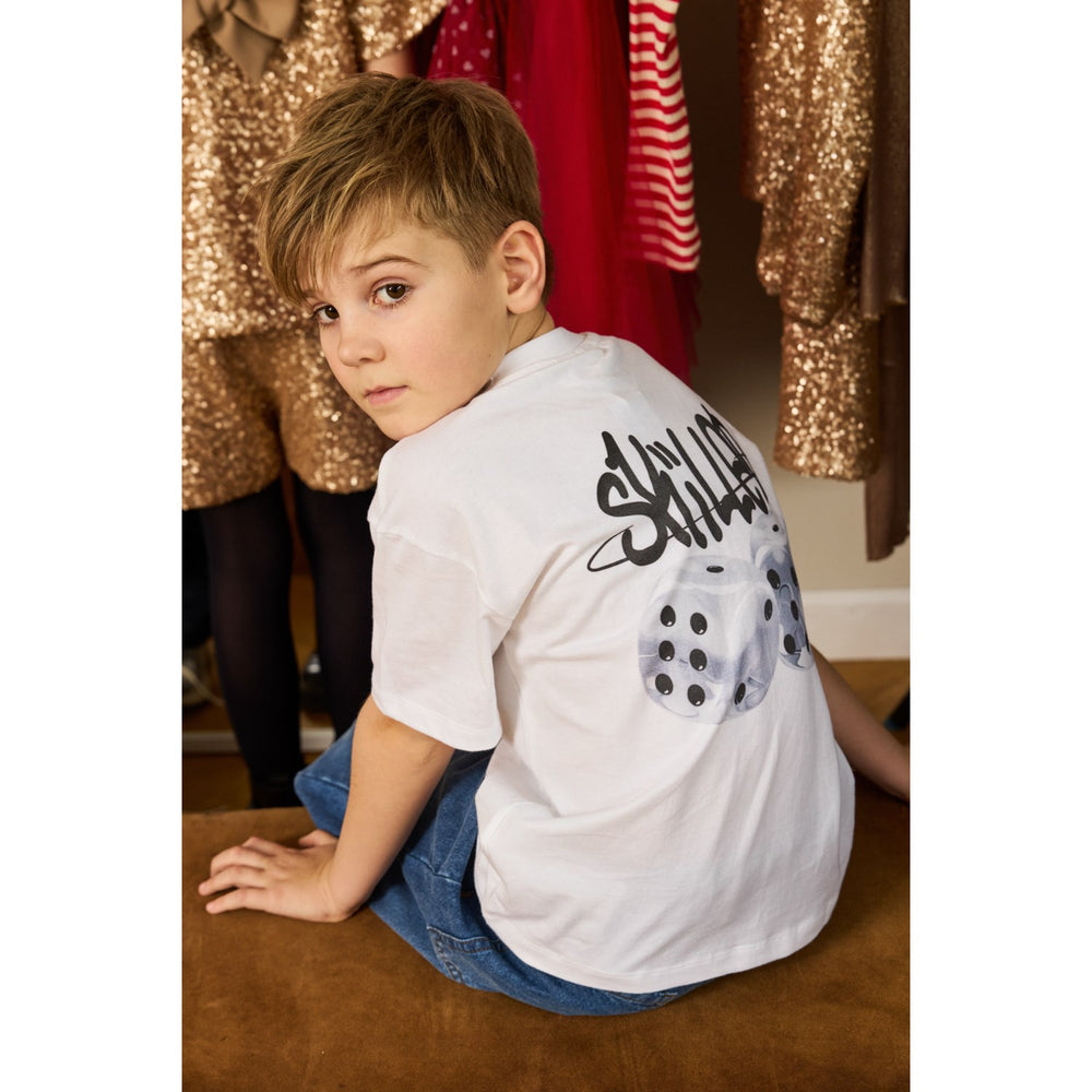 Køb The New Bright White Ross Oversize S_S Tee