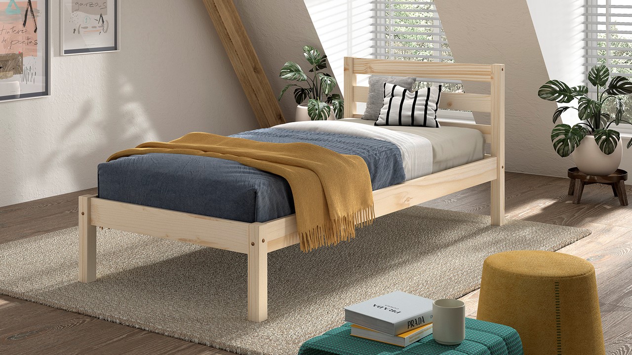 Bed Pino naturel