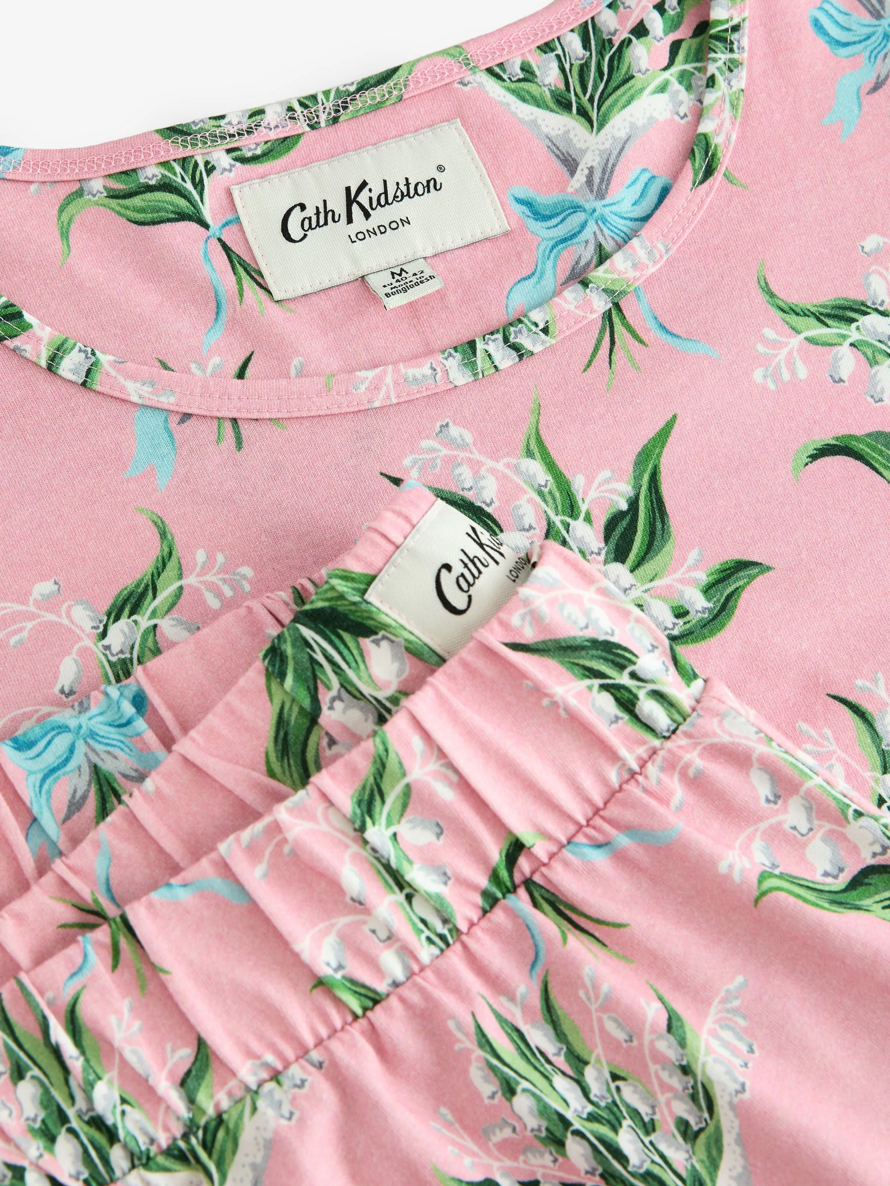 Roze lelietje-van-dalen - Cath Kidston Cotton Twosie Pyjamas