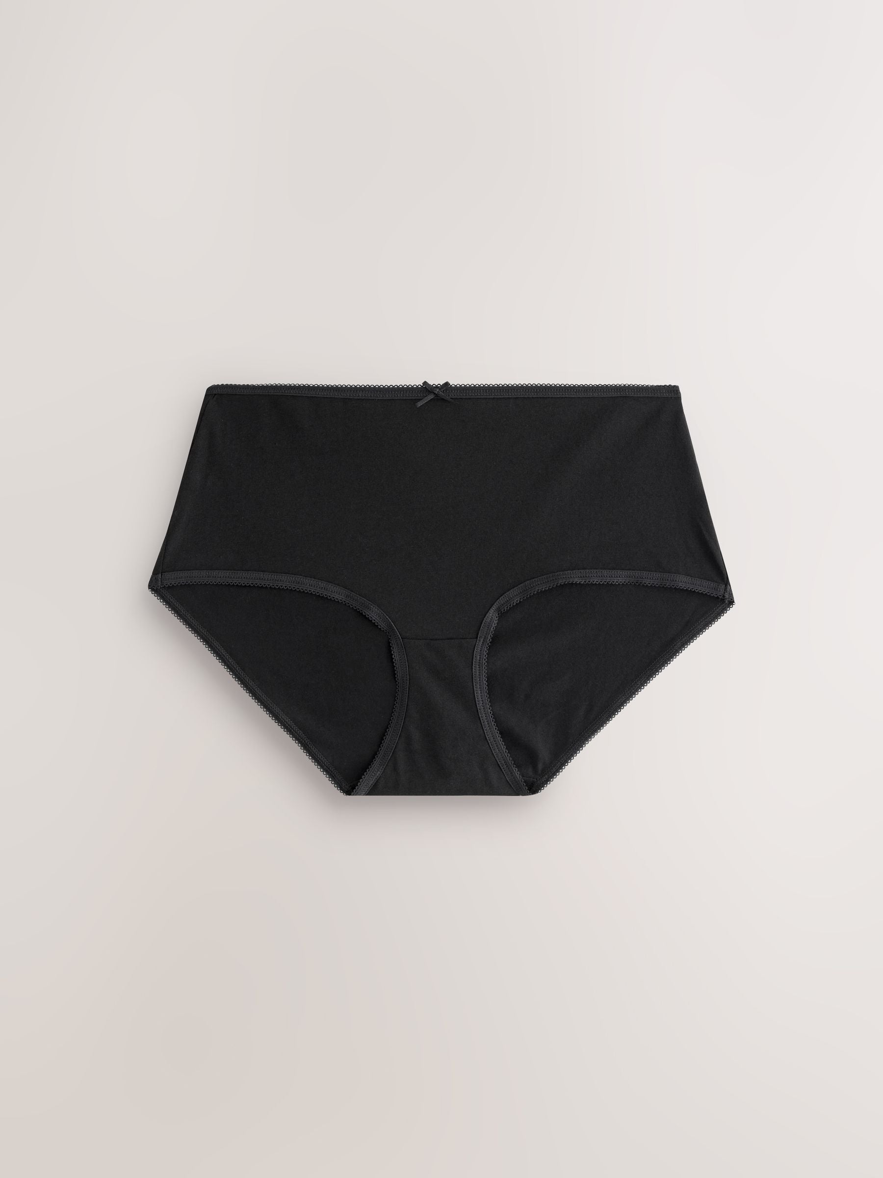Zwart - Full Briefs Cotton Knickers 10 Pack