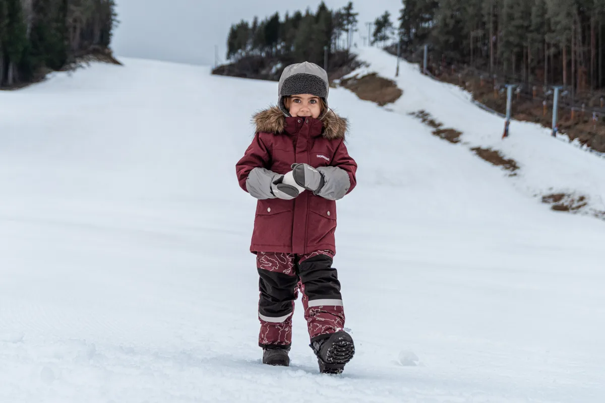 Didriksons Kids' Bjärven Parka 3 Rusty Wine