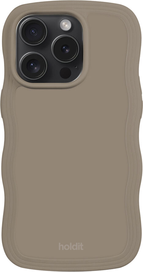 HoldIt Wavy Case iPhone 14 Pro Max Lysebrun