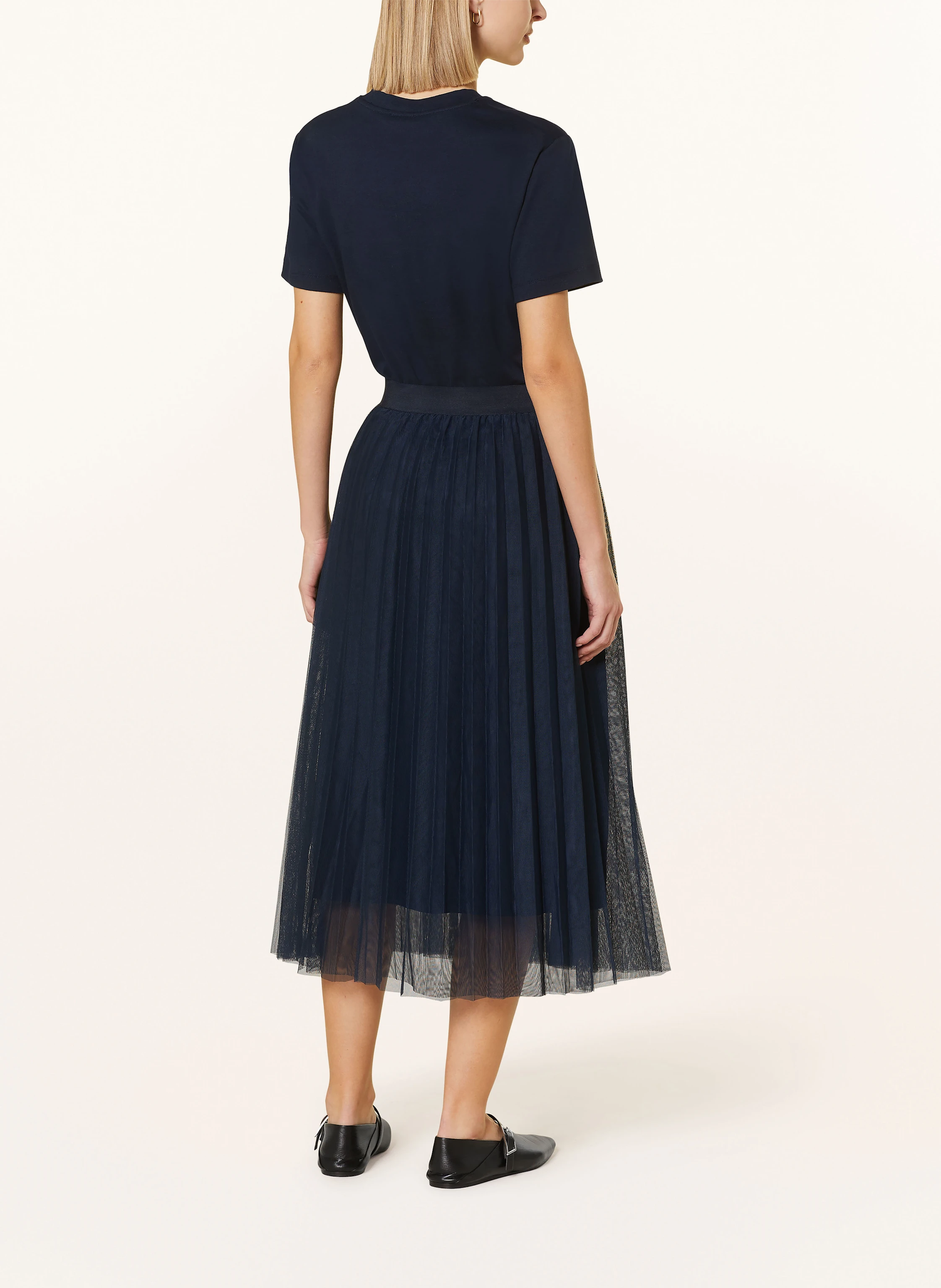 BETTY&CO Plisseerock aus Mesh