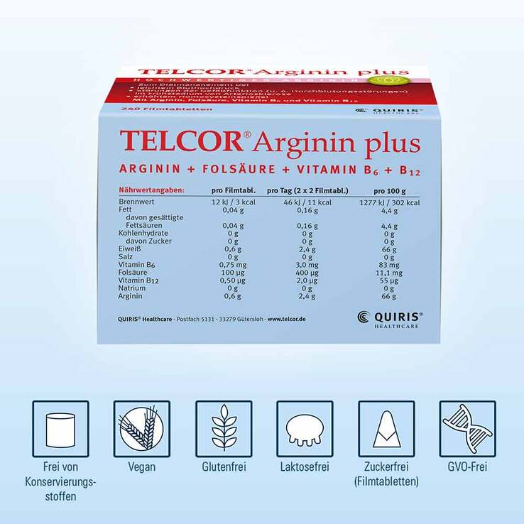 TELCOR® Arginin plus Filmtabletten, 60 St