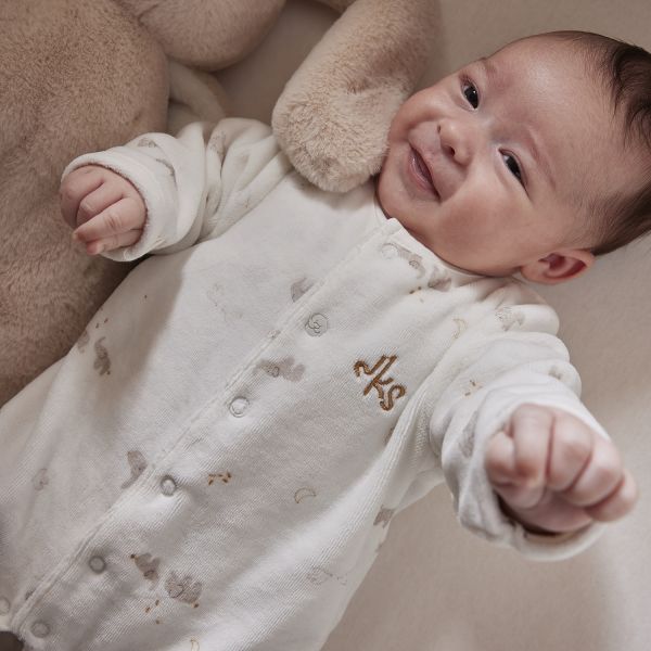 Noukie's B&M Pyjama – Maat 44 – Fluweel – Bali en Moka