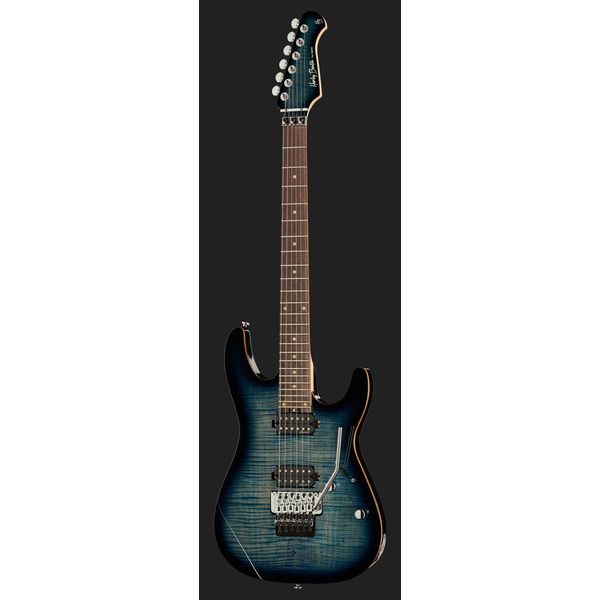 Harley Benton Fusion-III HH FR EB FBL w/Case