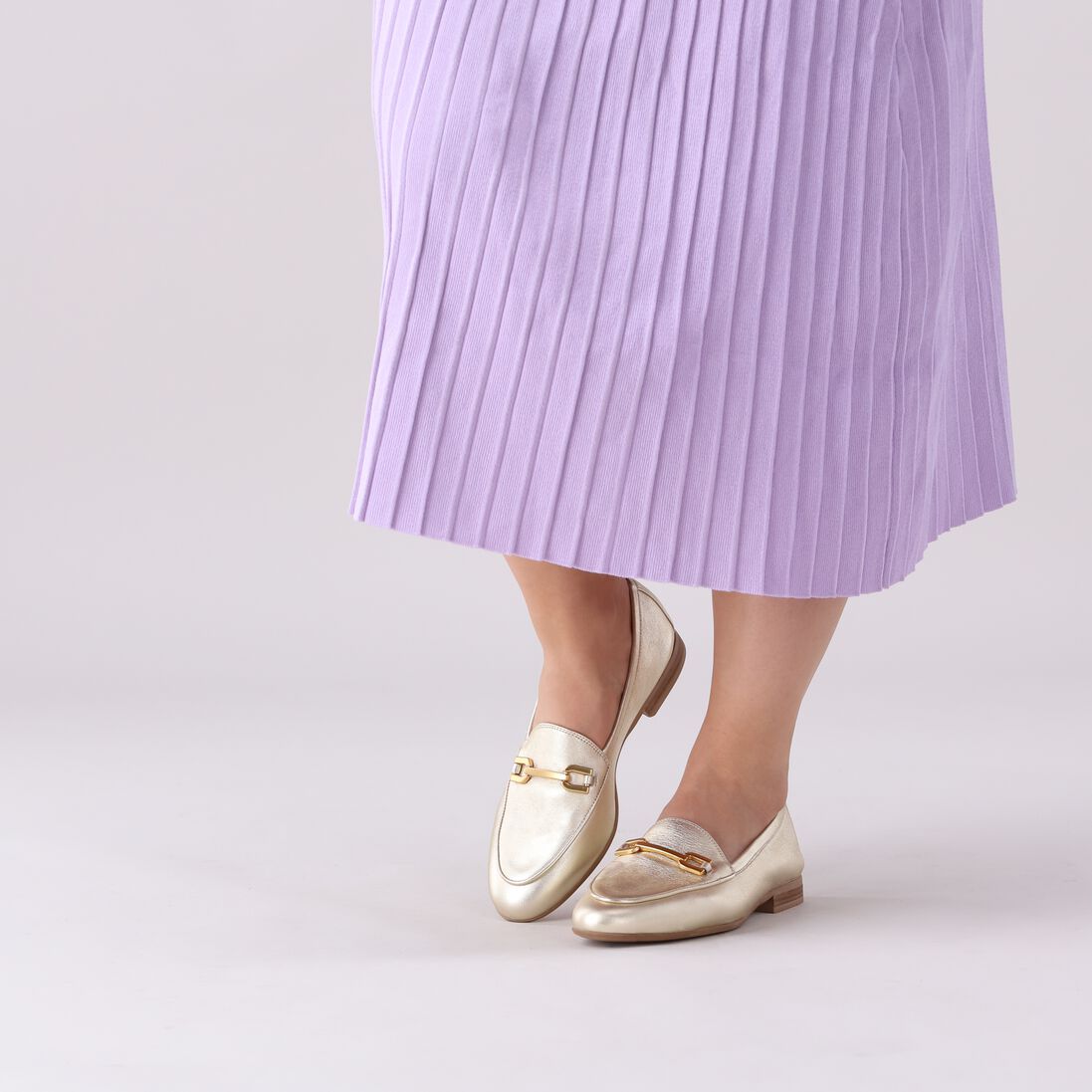 UNISA gouden unisa loafers dalcy