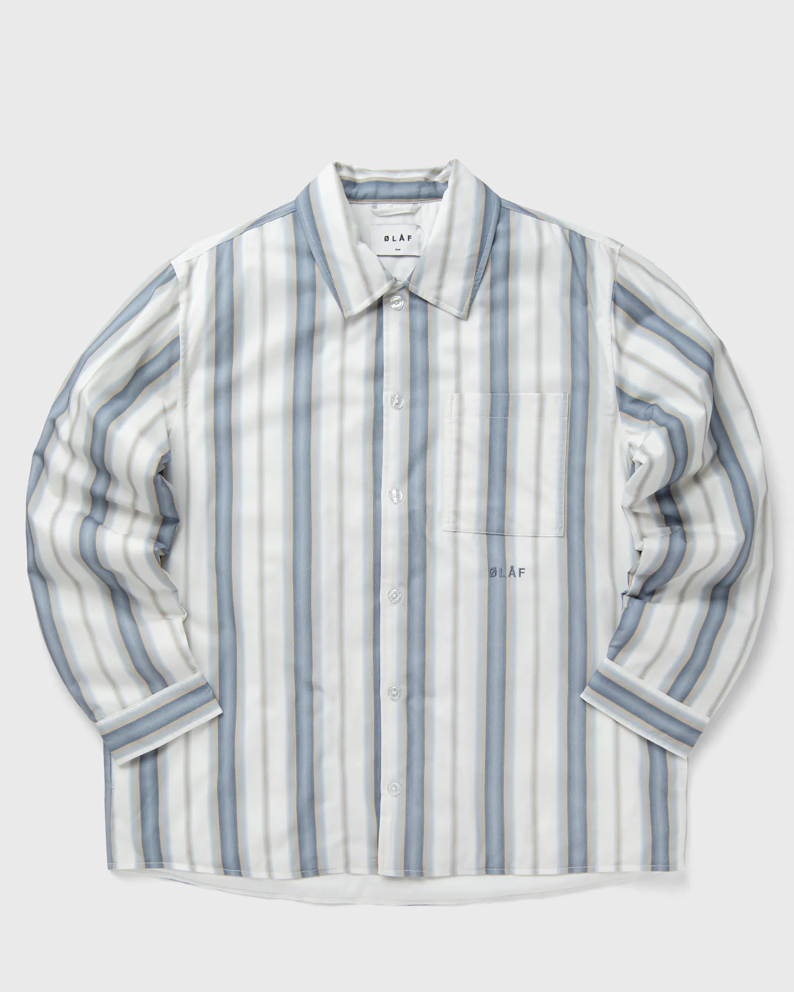 ØLÅF PADDED STRIPE OVERSHIRT