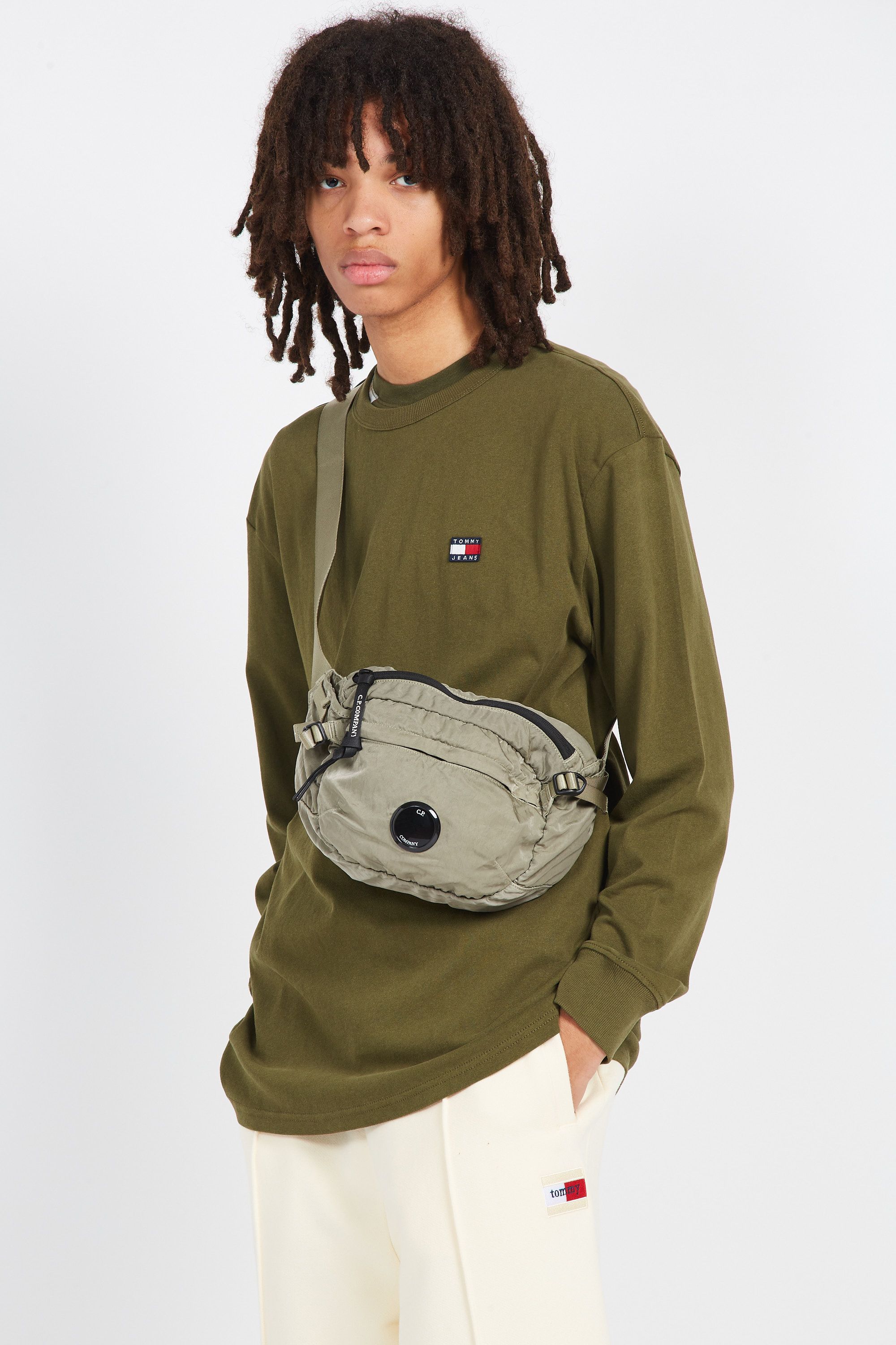 C.P. COMPANY Sac banane NYLON B CROSSBODY PACK Vert