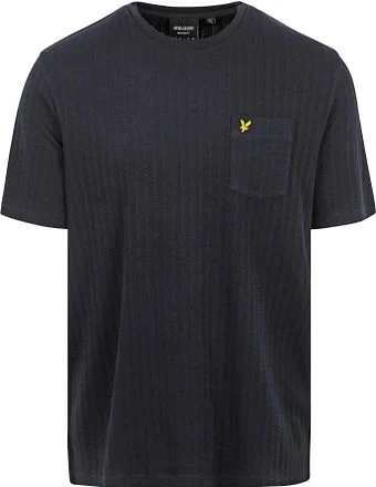 Lyle and Scott Knitted T-shirt Navy TS2016V-Z271 kopen