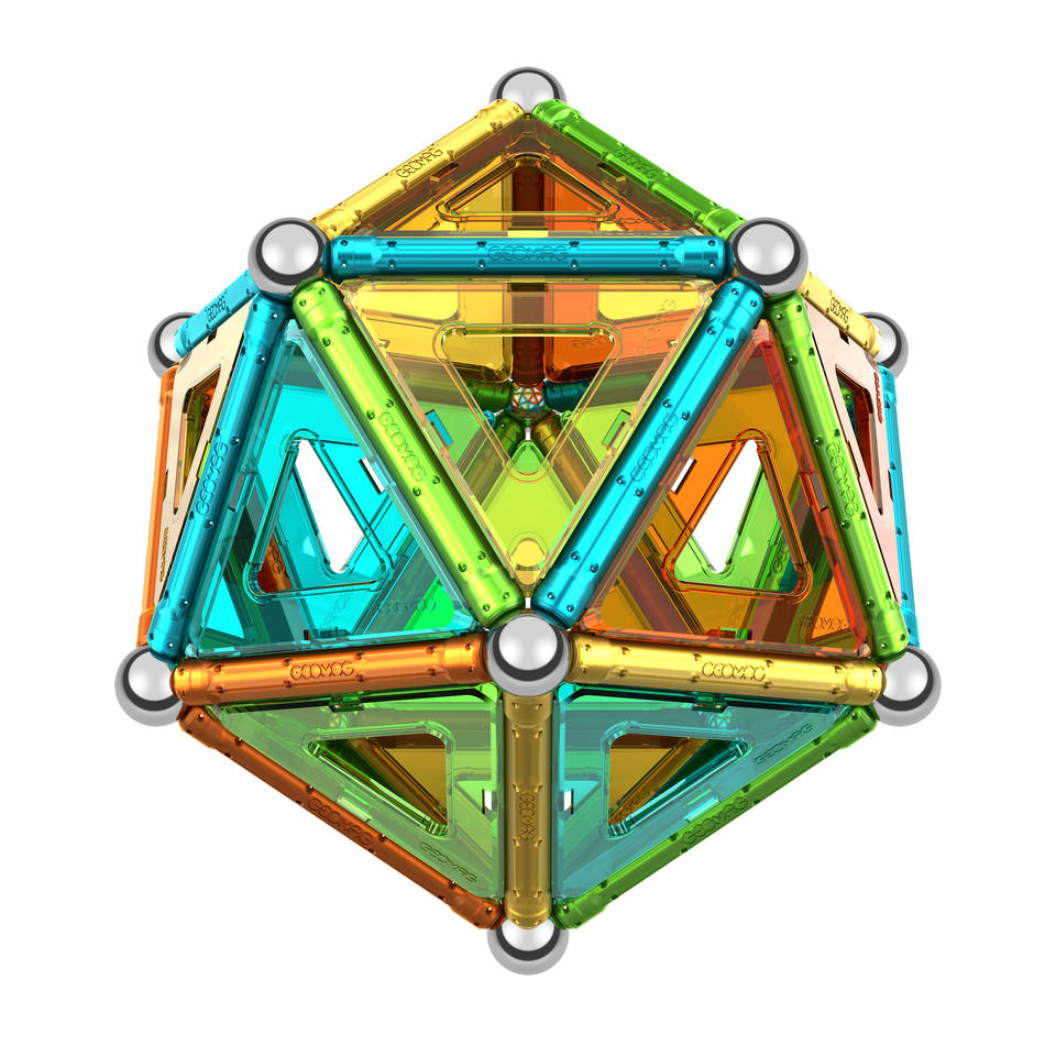 Geomag magnetische stokken edelstenen set 70-delig
