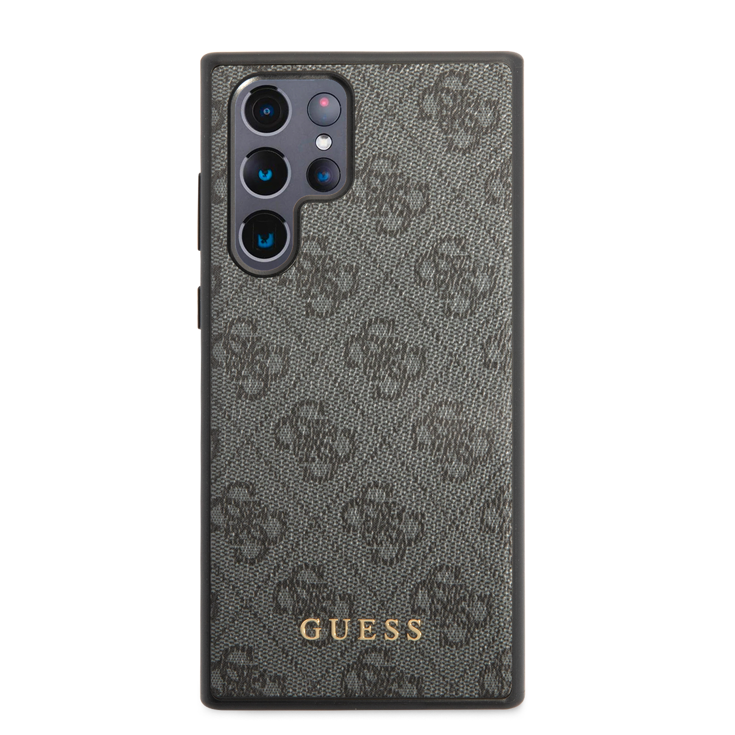 Samsung Galaxy S23 Ultra 5G Leder Hardcase Hülle 4G Metal Logo (GUHCS23LG4GFGR) - Grau