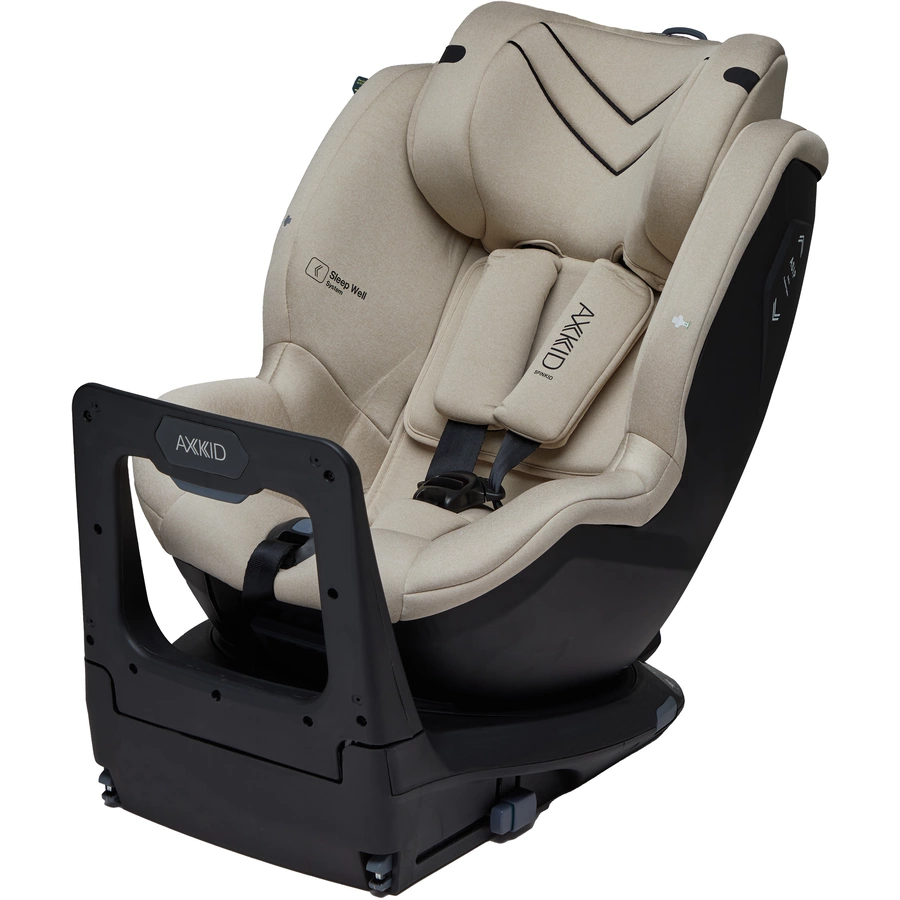 AXKID Kindersitz Spinkid i-Size Brick Melange