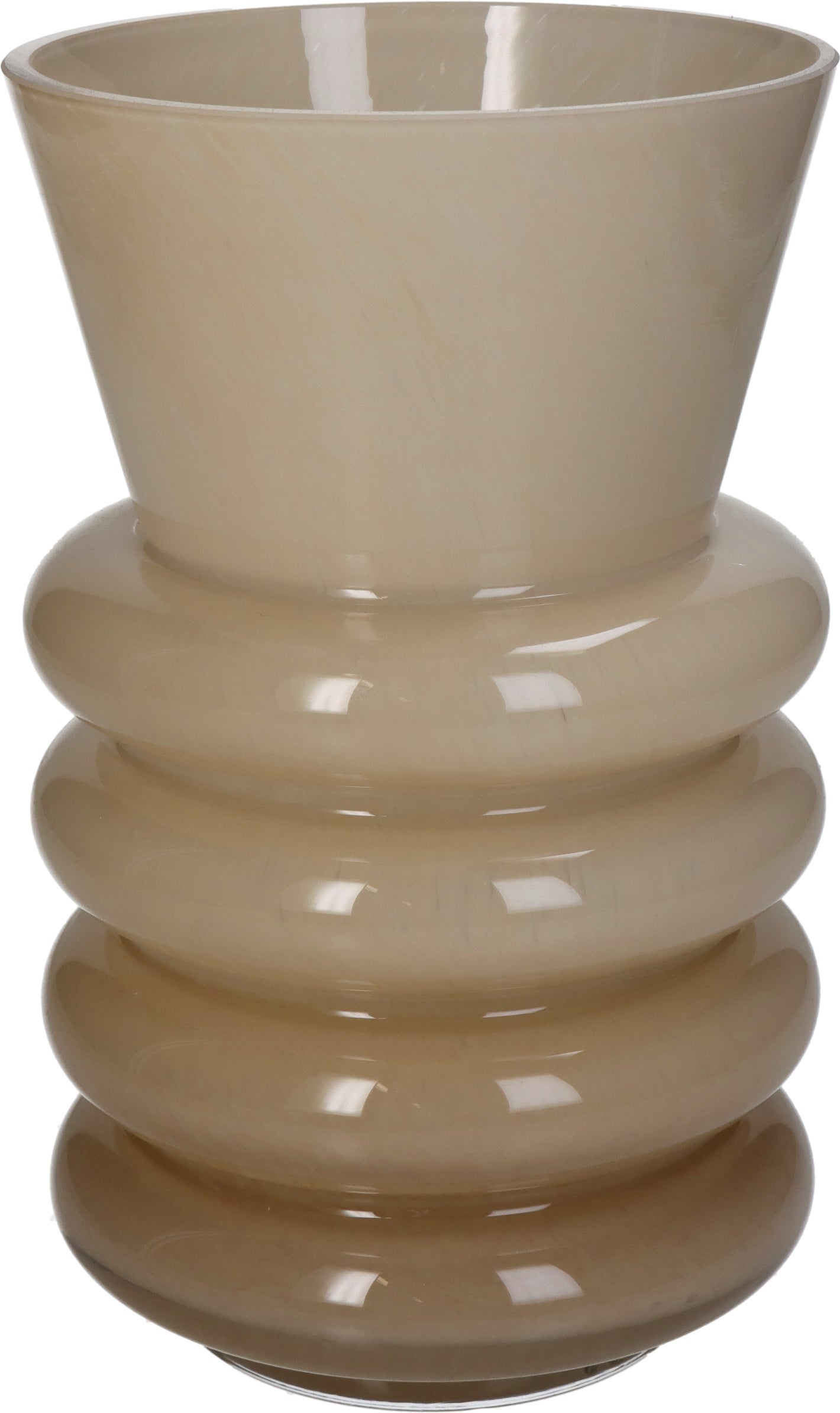 Vaas Disk beige D 13 H 21 cm