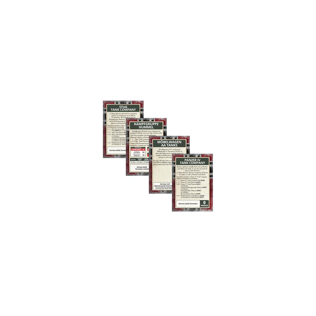 Bulge Germans Command Cards