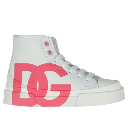 Dolce & Gabbana Stiefel - Weiß/Pink