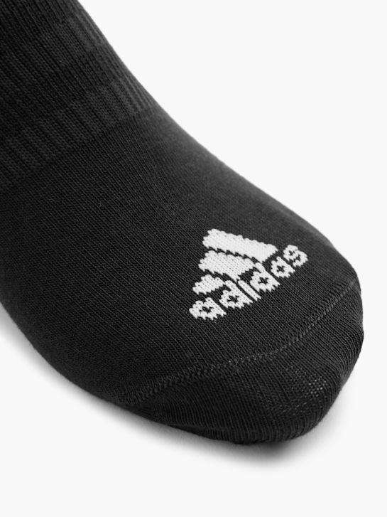 adidas 3 Pack Sneaker-Socken Schwarz