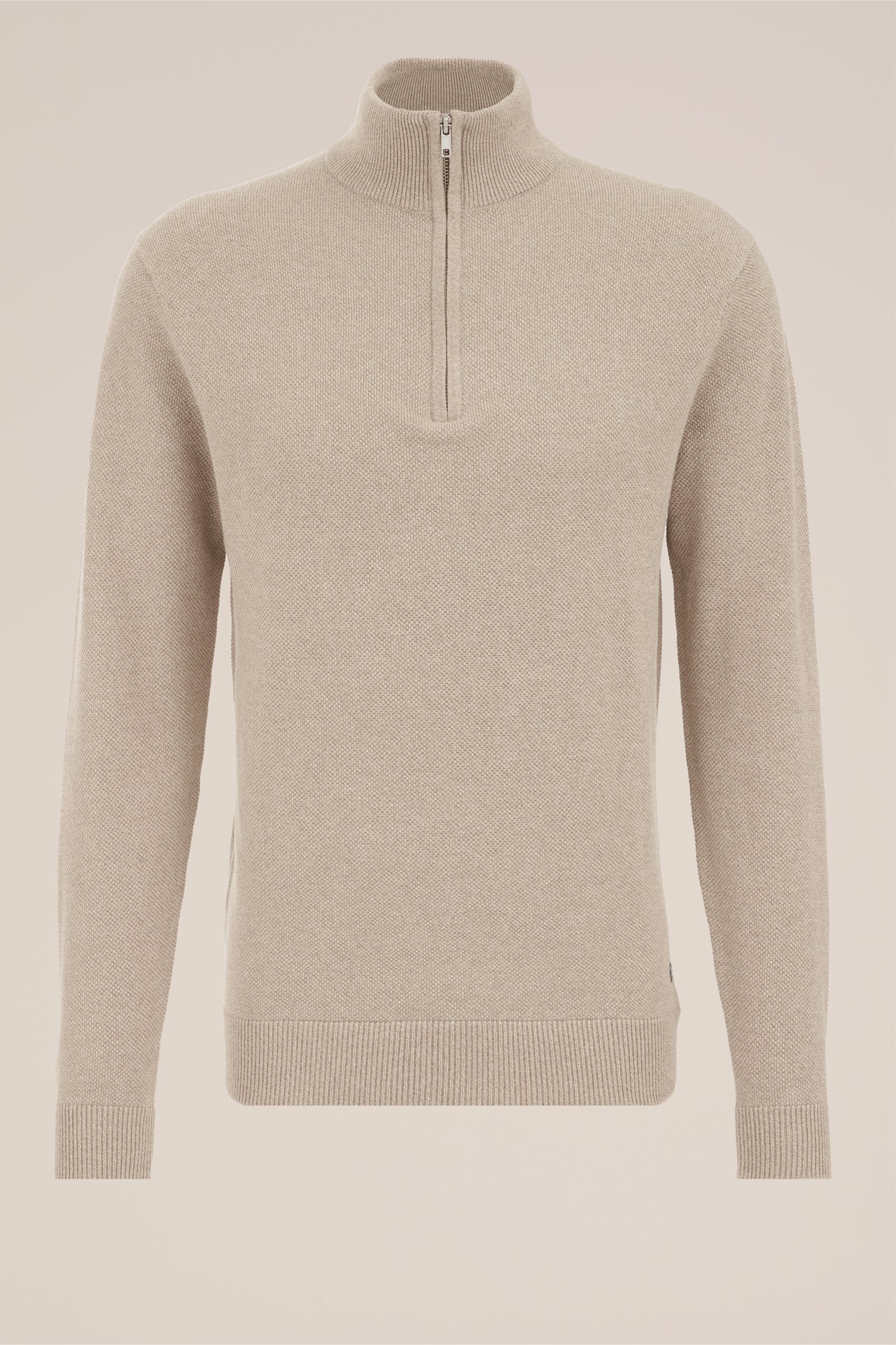 trui met rits WE Fashion Beige