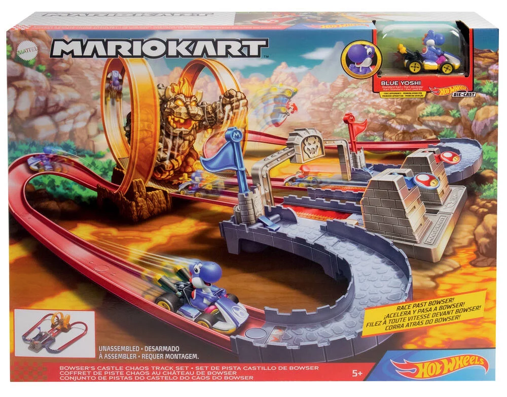 HOT WHEELS -  PISTE CHAOS AU CHATEAU DE BOWSER