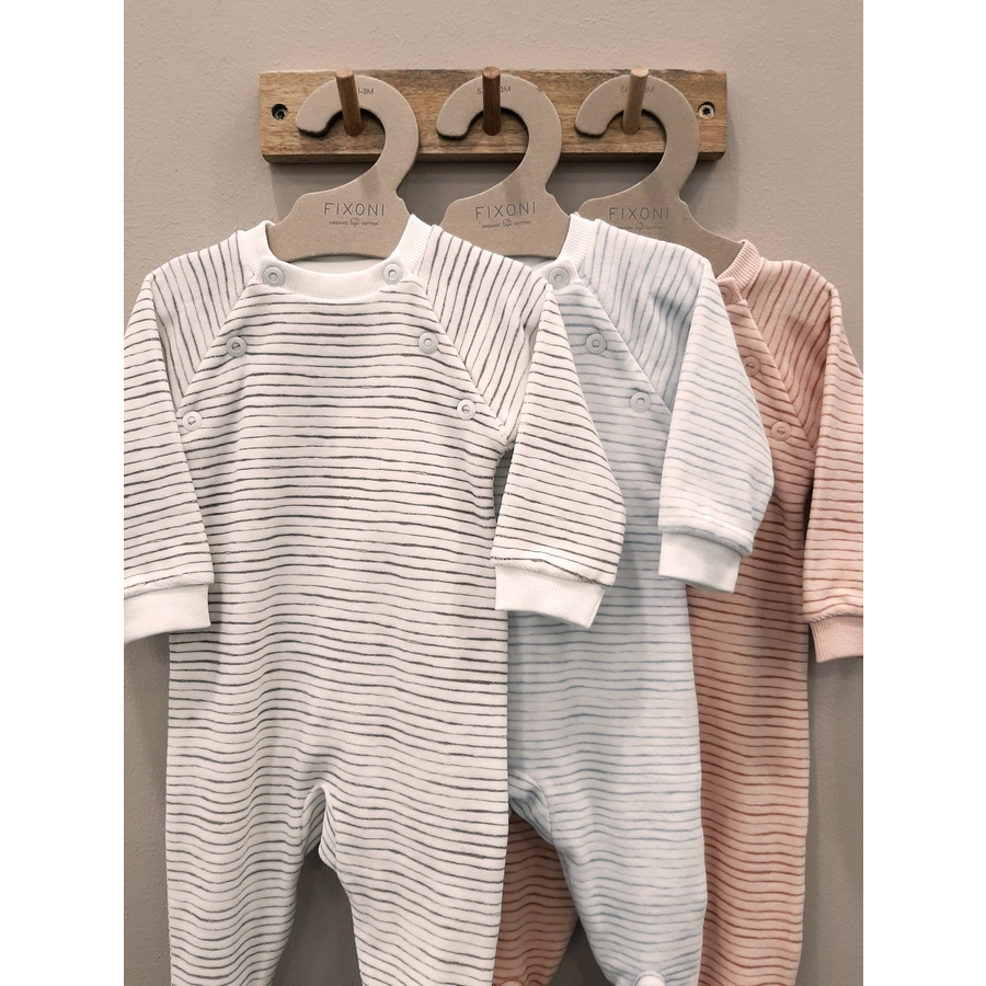 Fixoni Strampler Velour Cameo Rose
