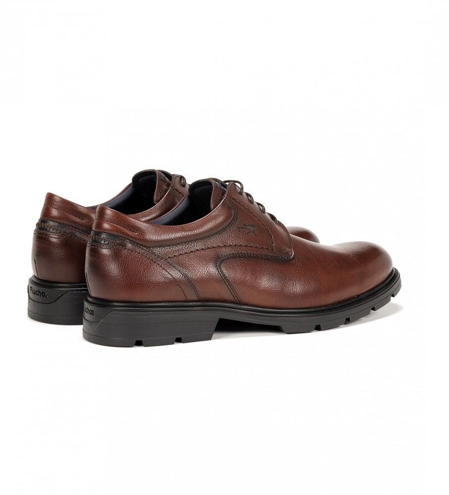 Sapatos Fluchos Fredy F1604 em couro marrom