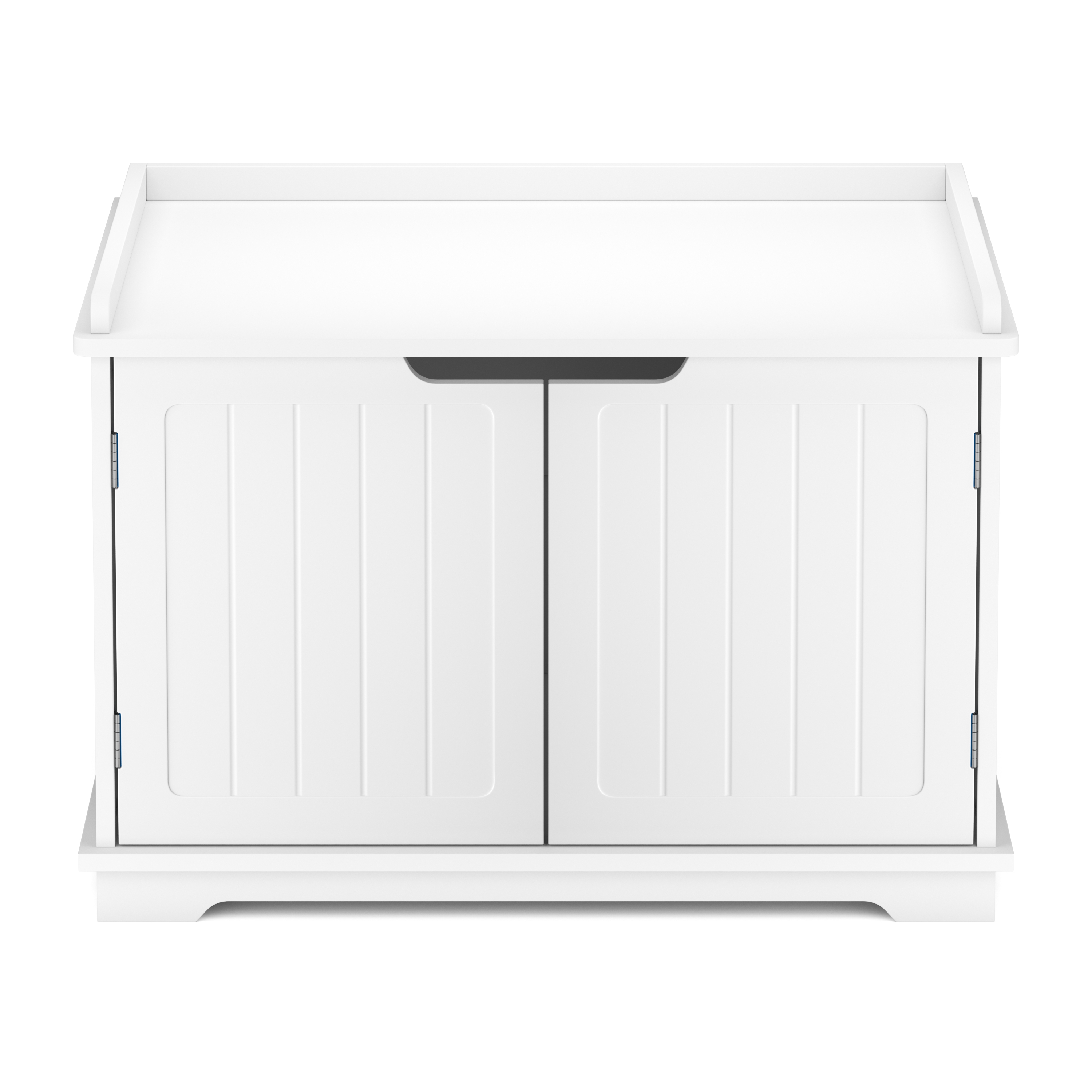 Katzenhaus für Katzentoilette 75 x 52 cm weiss