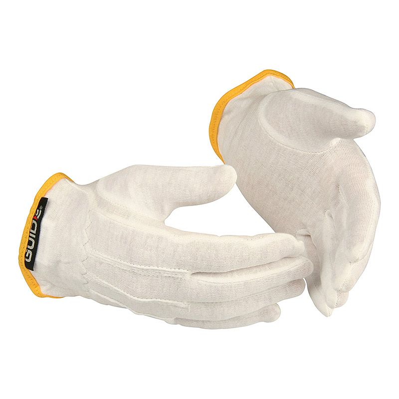 ARBEIDSHANSKE GUIDE 548 HVIT STR 8-11 10-PK 