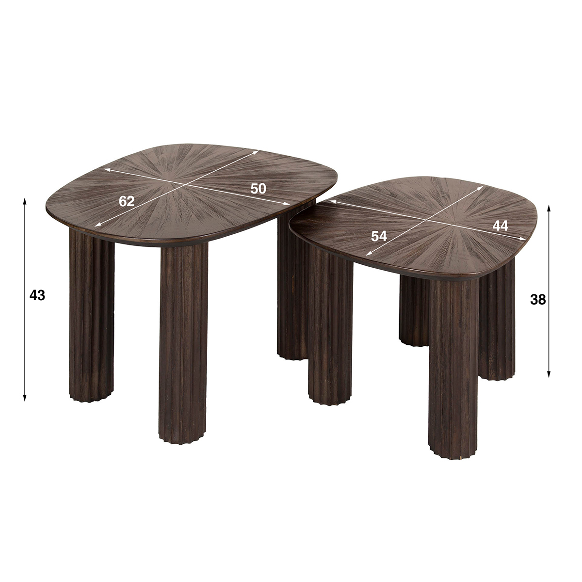 Salontafel Kib Duo Vierhoekig
