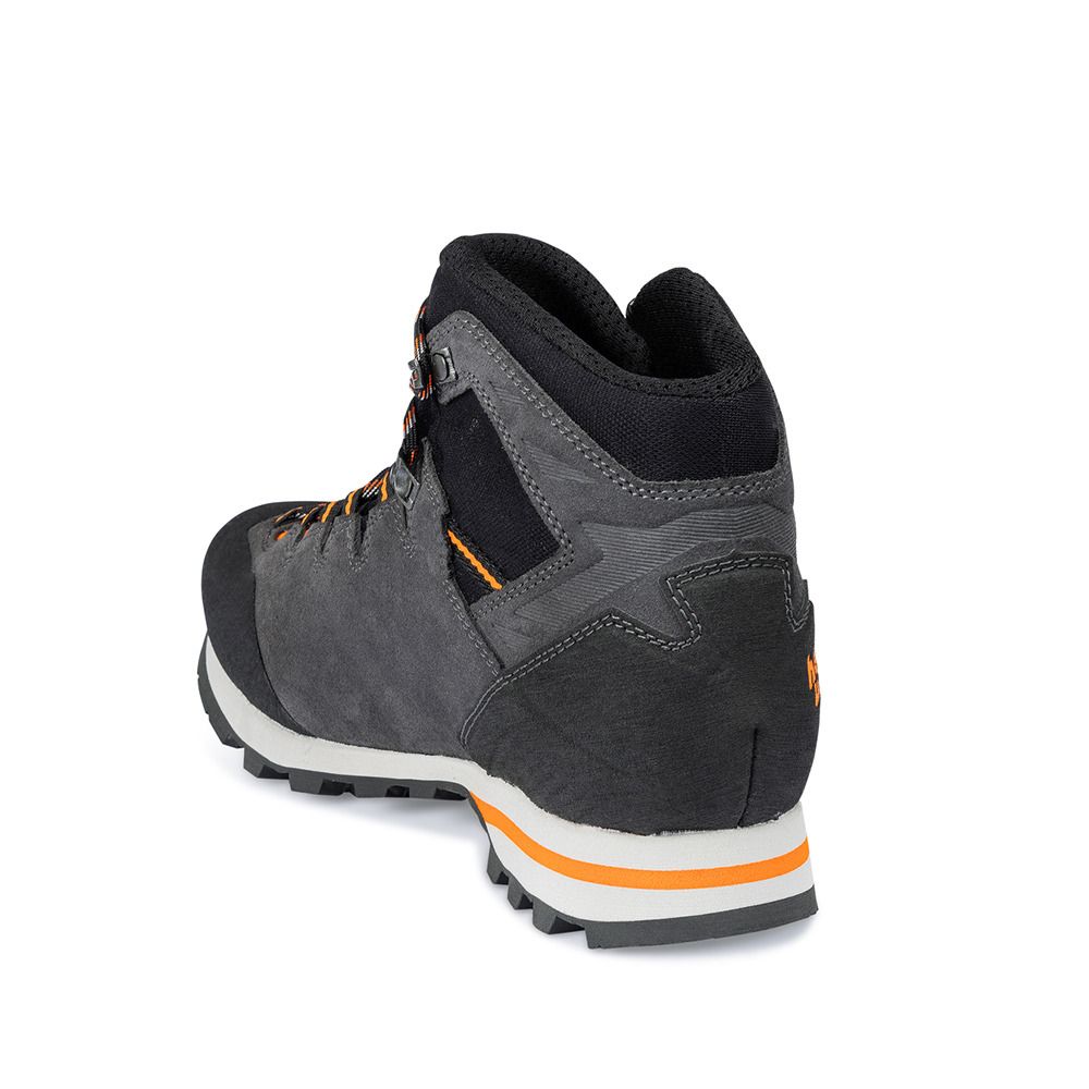 Hanwag MAKRA LIGHT GTX - Chaussures randonné Homme asphalt/orange