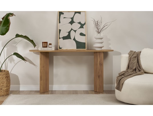 CONCEPT1 - Console Sira VNT chêne 150 x 35 x h75cm