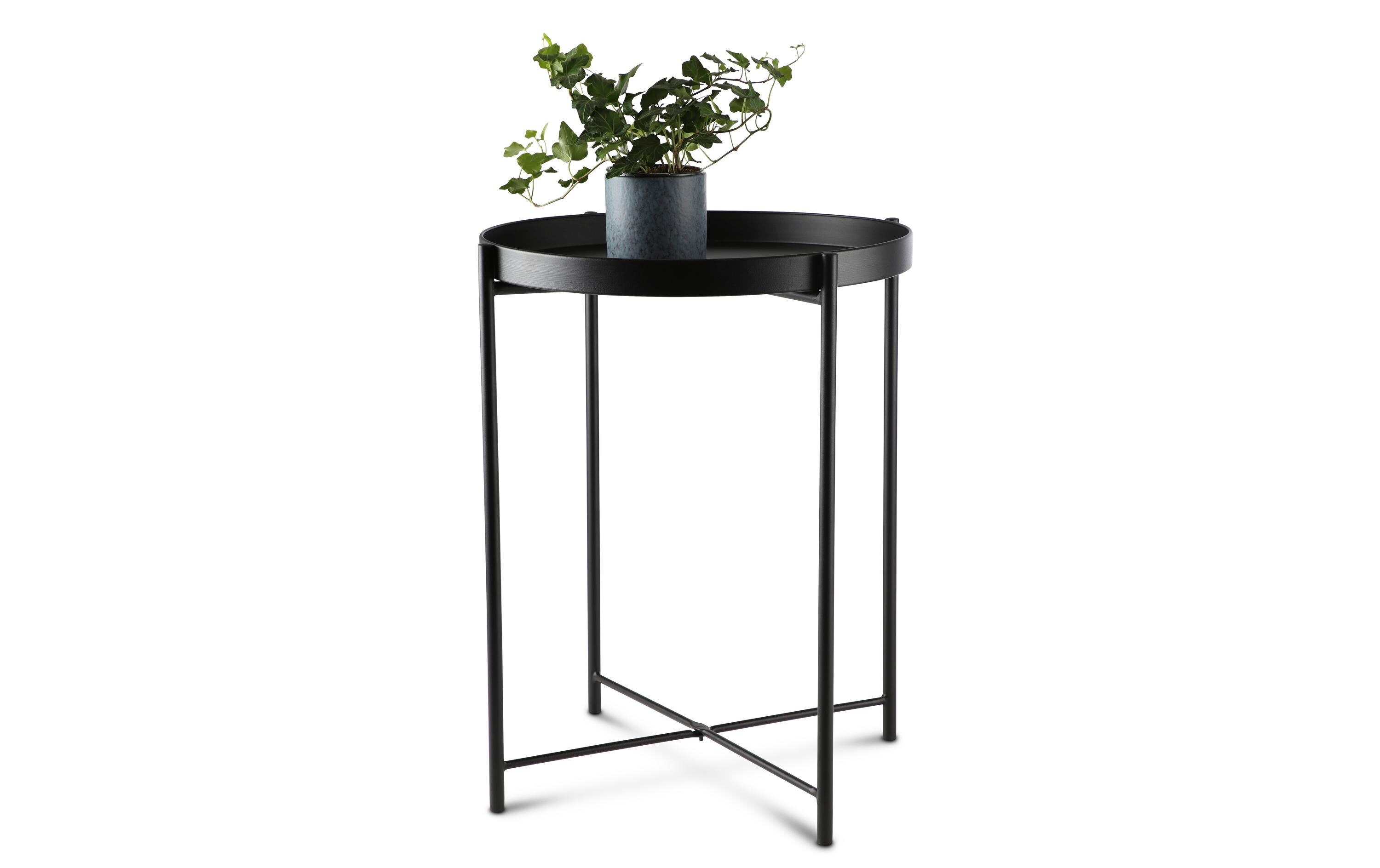 Beistelltisch Ø 38 cm, SchwarzCouchtisch