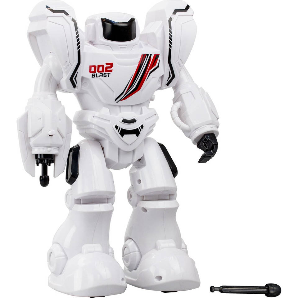 Robo Blast One op afstand bestuurbare robot - wit